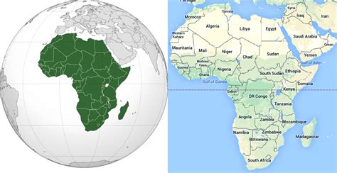 Maps Of African Continent Countries Capitals And Flags Travel