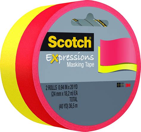 Scotch Expressions Masking Tape 094 Inch X 20 Yards