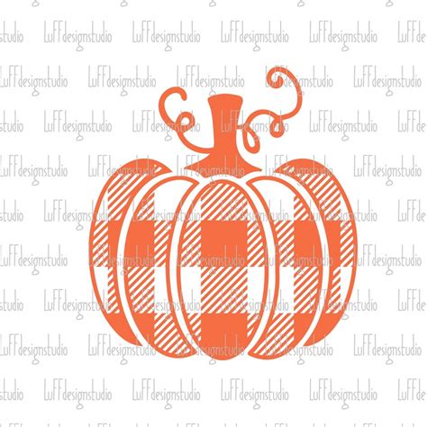 Buffalo Plaid Pumpkin SVG Fall SVG Pumpkin SVG Halloween Etsy