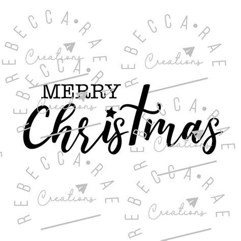 Merry Christmas Words Svg Christmas Svg Christmas Quote Svg Merry ...