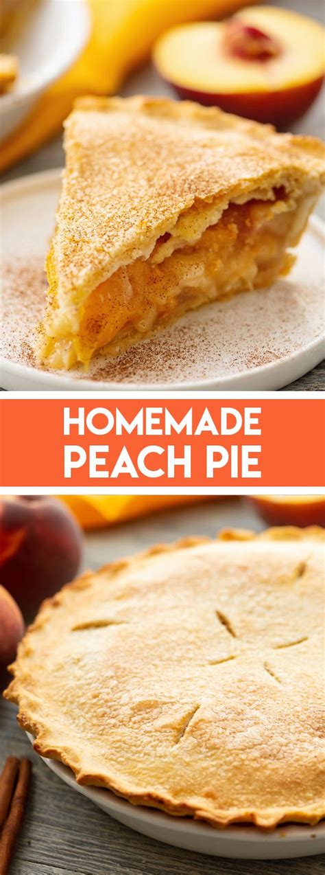 Homemade Peach Pie Recipe Recipe Peach Pie Recipes Homemade Peach