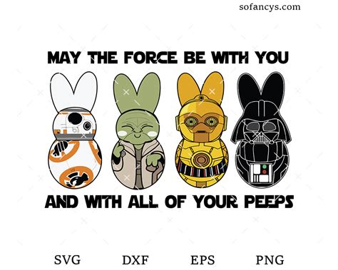 star wars easter peeps svg dxf eps png cut files