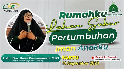 Usth Dra Dewi Purnamawati M P I Rumahku Lahan Subur Pertumbuhan