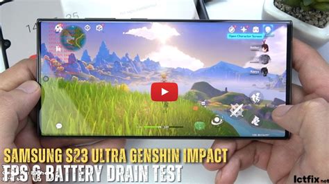 Samsung Galaxy S23 Ultra Genshin Impact Gaming Test Max Setting