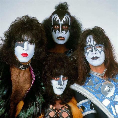 Kiss Band Members In Iconic Face Paint