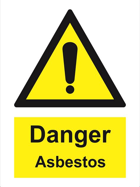 Hazard Sign Danger Asbestos Products Traconed