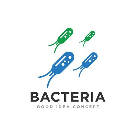 Bacteria Logo Design Vector Template Vector Art At Vecteezy