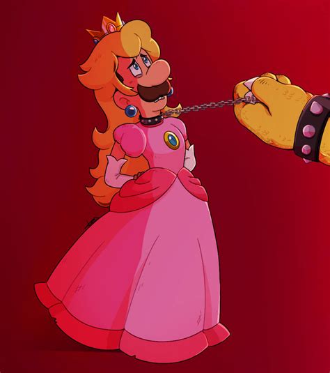 Luigi in Princess Peach dress by Natuski on DeviantArt