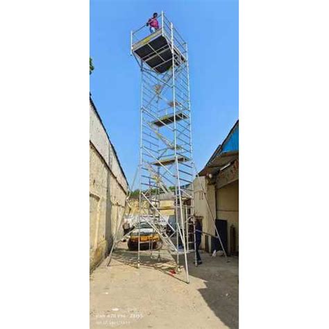 09 30Mtr Aluminium Mobile Scaffolding Tower With Stairway And