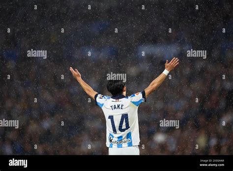 Takefusa Kubo Of Real Sociedad Reacts During The Laliga Ea Sports Match