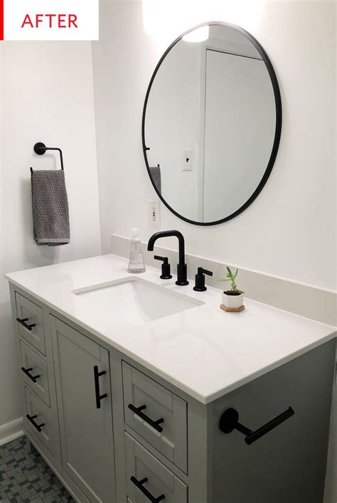 Before And After A Smart 15 Hour 1 5K Budget Bathroom Makeover Black