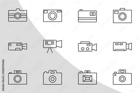 Camera Icons Outline, Camera Svg, Cameras Bundle, Icon Bundle ...