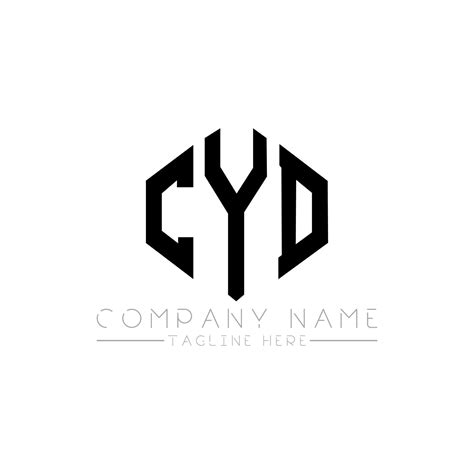 Diseño De Logotipo De Letra Cyd Con Forma De Polígono Diseño De