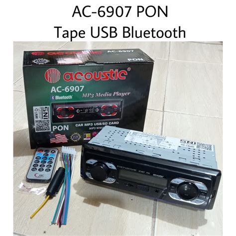 Jual Tape Mobil Single Din Head Unit Acoustic Ac Pen Pon Pin