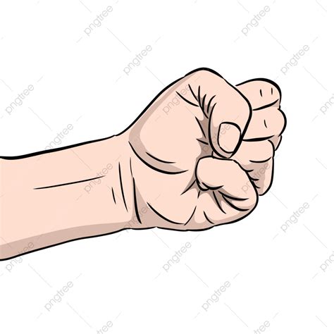 Clenched Fist Clipart Vector Fist Clenched Fist Refueling Gesture Hand