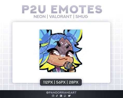 Neon Smug Valorant Emote Twitch Discord Youtube Etsy México