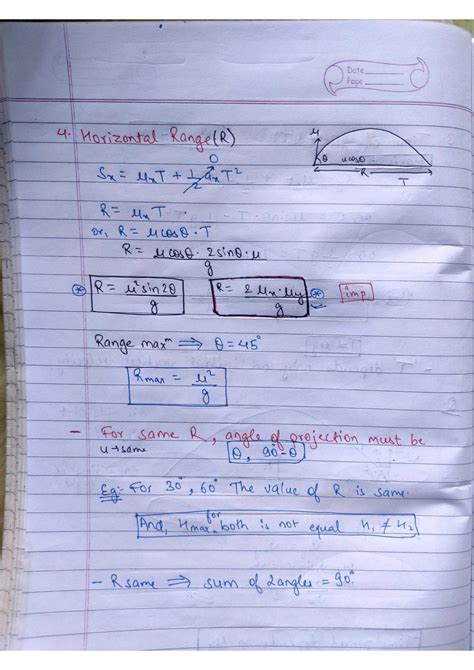 Solution Projectile Motion Notes With Imp Mcqs Studypool