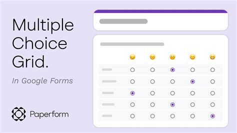 How To Create Multiple Choice Grid In Google Forms Printable