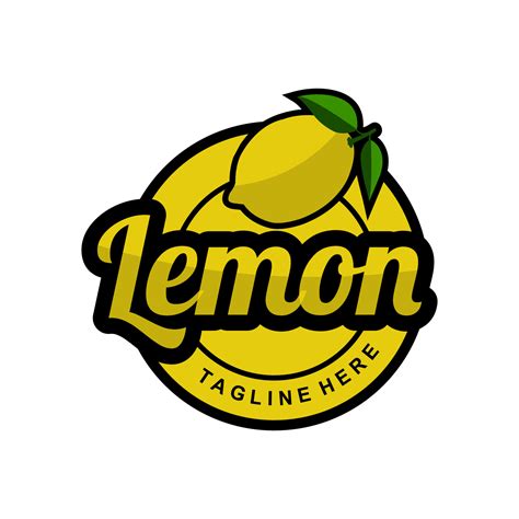 lemon logo design creative 19849238 Vector Art at Vecteezy