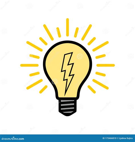 Electricity Logo Electric Bulb Logo And Icon Stock Illustration