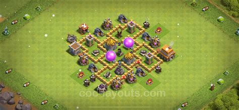 Melhor Layout De Farm CV5 COC Clash Of Clans Centro De Vila 5 43