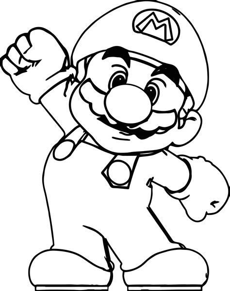 Desenho 04 De Super Mario Para Colorir