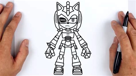 HOW TO DRAW RUSTY ROSE Amy Rose Sonic Prime Netflix Easy Step By