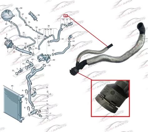 Mangueira Ar Quente Vw Jetta Tsi Passat Tiguan Audi A3 2 0t