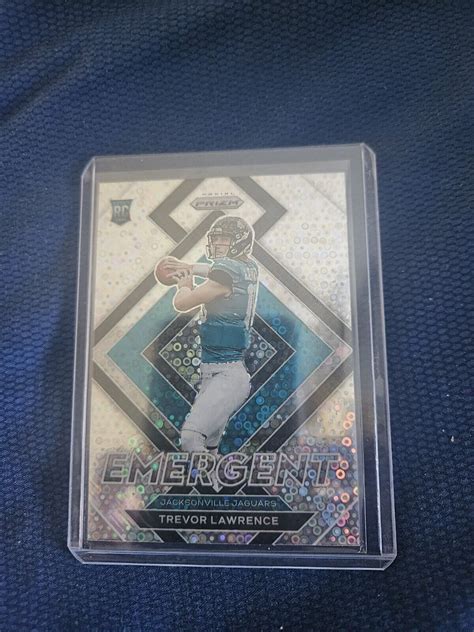 2021 Panini Prizm Emergent No Huddle Prizm 23E 1 Trevor Lawrence