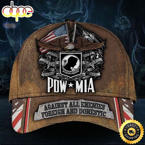 Pow Mia Hat Against All Enemies Foreign And Domestic Pow Mia