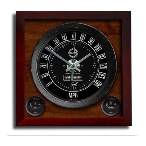 Chronos Speedometer Art Print Wall Clock Triumph Stag Ts From Le