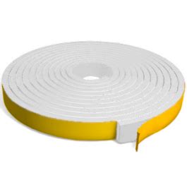 White Silicone Sponge Strip Self Adhesive