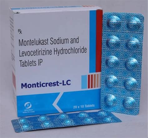 monticrest lc montelukast sodium levocetirizine hydrochloride tablets