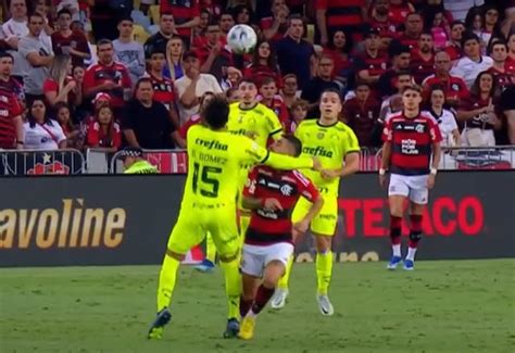 Flamengo x Palmeiras CBF divulga áudio do VAR em expulsão de Gustavo