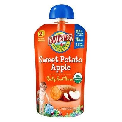 Earth S Best Baby Foods Organic Stage Sweet Potato Apple Baby Food