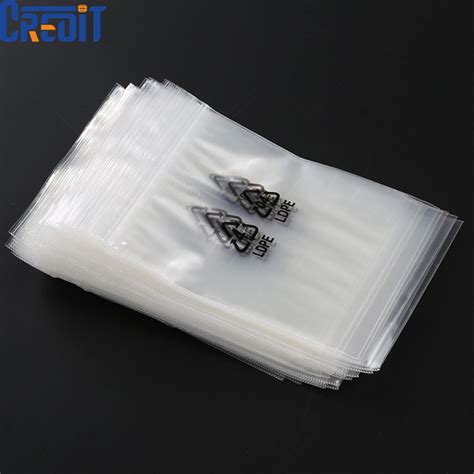 Tailor Made Ldpe Reclosable Transparent Zipper Bags With Double Sealing