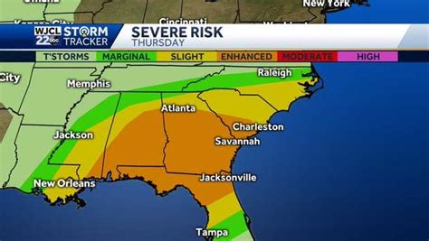 Thunderstorms Severe Weather Takes Aim At Southeast Georgia Sc