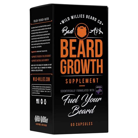 Wild Willies Beard Co Beard Growth Supplement 60 Capsules 60 Ct Shipt