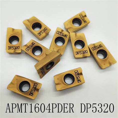 10 Pcs Indexable Insert APMT1604PDER DP5320 Carbide Inserts CNC Milling