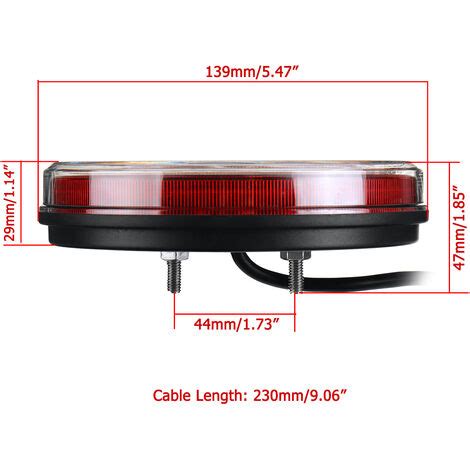 Luz Trasera Led Redonda De Para Remolque De Cami N Luz Trasera De