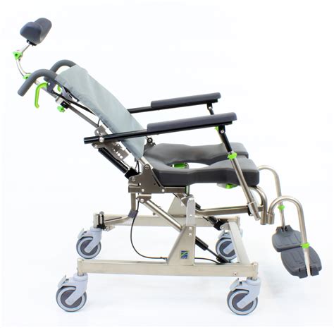 Reclining Adjusta Back Mobile Shower Commode Chairs And Tub Sliders