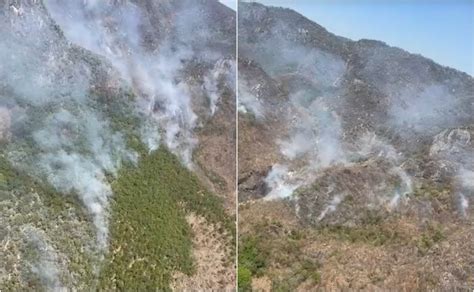 As Se Ve El Incendio Forestal En Elota Sebides Supervisa La Zona