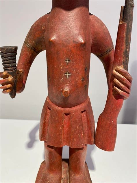 Proantic Old Rare Statue Of The Tshokwe Chokwe Tribe Dr Congo Afr