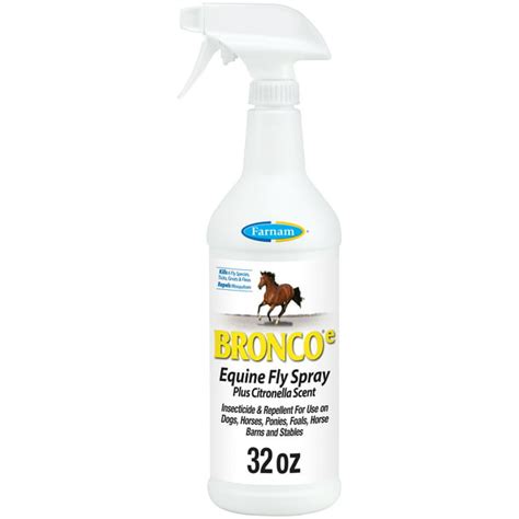 Farnam Bronco E Equine Fly Spray With Citronella Scent For Horses