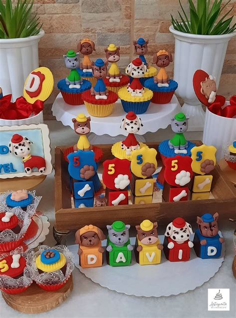 Doces Personalizados Patrulha Canina - Mesa de doces Patrulha Canina | Doces personalizados patrulha canina ...