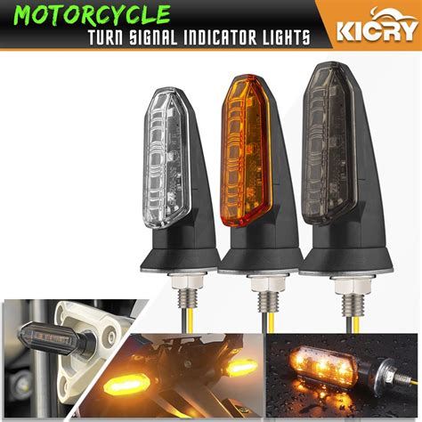 Kicry Motorcycle Original Turn Signal Lights Mini Driving Light For Cbr