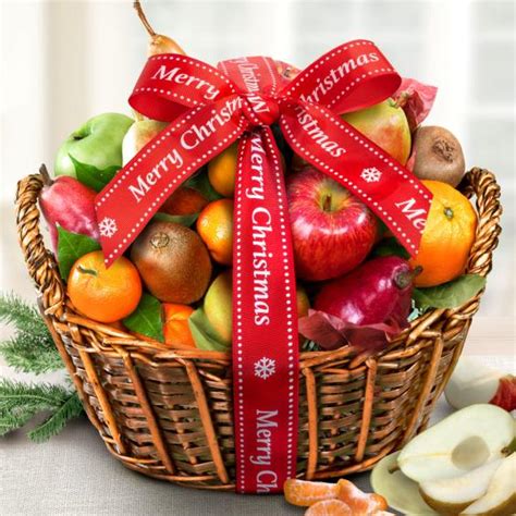 Merry Christmas California Bounty Fruit Gift Basket AA4000X A Gift