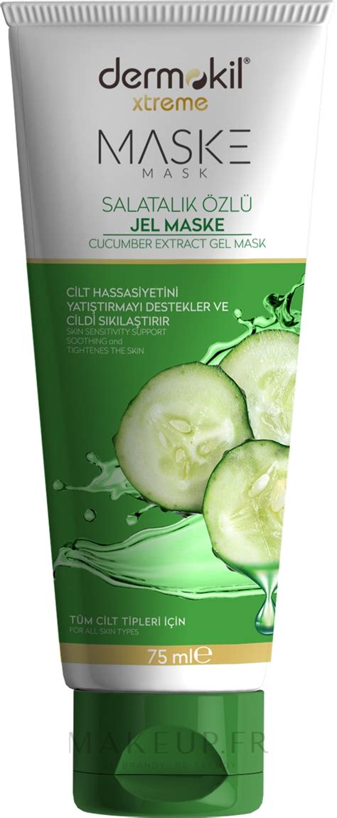 Masque gel à l extrait de concombre pour visage tube Dermokil