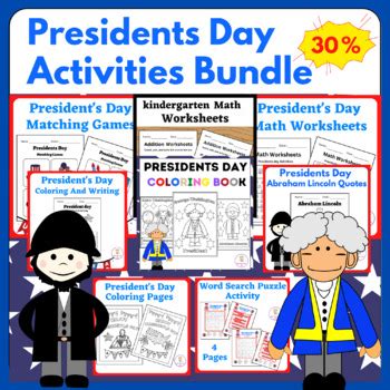 Presidents Day Activities Bundle kindergarten | Abraham Lincoln | TPT