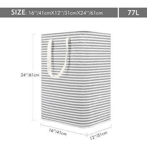 77L Grand Organiser Paniers pour Vêtements Stockage Cordon Paniers à